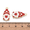Christmas Alloy Enamel Pendants ENAM-T024-21A-G-3