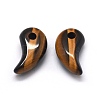 Natural Tiger Eye Pendants X-G-O175-33B-2