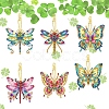 DIY Diamond Painting Butterfly Keychain Kits PW-WGC0FFB-01-3