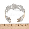 304 Stainless Steel Cuff Bangles for Women BJEW-G757-10GP-5