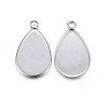 Tarnish Resistant 304 Stainless Steel Pendant Cabochon Settings LS-STAS-P210-09P-01-1
