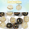 6Pcs Alloy Acrylic Beads OACR-YW0003-64A-3