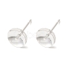 Brass Studs Earrings Finding KK-K383-01E-S-1