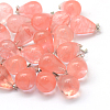 Teardrop Natural & Synthetic Mixed Stone Pendants G-Q435-M-2
