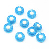 Transparent Flower Acrylic Beads X-TACR-Q007-04-2