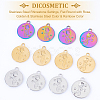 DICOSMETIC 24Pcs 3 Colors 304 Stainless Steel Rhinestone Settings STAS-DC0010-54-4