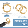 2Sets Brass Keychain Clasps KK-BC0014-47A-2