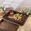 3Pcs 3 Styles Wood Tea Tray AJEW-PH0009-97-5