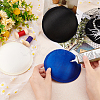 3Pcs 3 Colors Polyester Round Fascinator Hat Base for Millinery AJEW-FG0002-76-3