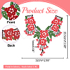 6Pcs 6 Colors Flower Pattern Computerized Embroidery Cloth Appliques PATC-HY0001-14-2