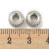 Brass Cubic Zirconia Spacer Beads KKB-L215-010P-2