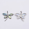 Abalone Shell/Paua Shell Pendants SSHEL-L008-26P-3