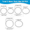 150Pcs 3 Styles 304 Stainless Steel Open Jump Rings STAS-DC0009-05-2