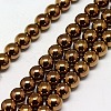 Electroplate Non-magnetic Synthetic Hematite Beads Strands G-J169A-2mm-M-2