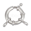 1Pc 925 Sterling Silver Spring Ring Clasps STER-BC0003-01B-1