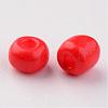 6/0 Baking Paint Glass Seed Beads X-SEED-S003-K20-2