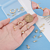 Brass Huggie Hoop Earrings Making Kits GLAA-PH0033-52-3