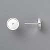 304 Stainless Steel Stud Earring Findings STAS-H410-07S-D-2