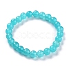 Dyed Natural Jade Beads Stretch Bracelets BJEW-G633-B-04-1