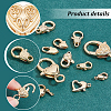 PandaHall Elite 13Pcs 13 Styles Rack Plating Brass Lobster Claw Clasps KK-PH0006-83-4