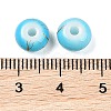 Opaque Spray Painted Glass Beads GLAA-G118-01C-3