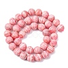 Natural Rhodochrosite Beads Strands G-J369-03-10mm-A-4
