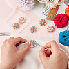 6Pcs Acrylic Rhinestone Buttons DIY-FG0004-60C-3