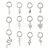 24Pcs 12 Styles Snake Alloy Shoes Charms HJEW-CJ00084-1