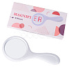 ABS Plastic Curved Handle Handheld Magnifier AJEW-L073-05-4
