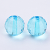 Transparent Acrylic Beads TACR-Q254-10mm-V40-2