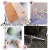 Alloy Knitting Stitch Marker Rings FIND-WH0036-89G-6