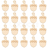 BENECREAT 20Pcs Brass Charms KK-BC0010-12-1