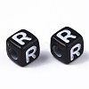 Opaque Acrylic Beads SACR-N002-01R-3
