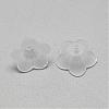 5-Petal Transparent Acrylic Bead Caps FACR-S012-SB518-2