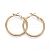201 Stainless Steel Hoop Earrings EJEW-F188-24G-A-1