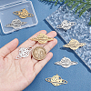 8Pcs 4 Style 201 Stainless Steel Pendants STAS-UN0033-95-2