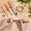 4Pcs 4 Styles Wood & Stainless Steel Double Heads Modeling Clay Sculpting Tools Set DIY-WH0308-691-3