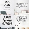 PVC Quotes Wall Sticker DIY-WH0200-085-6