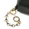 Alloy Evil Eye Enamel Link Bag Extender Chains AJEW-BA00132-02-2