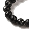 Synthetic Silver Line Coal Quartz Beads Strands G-Q161-A01-03-3