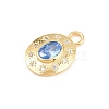 Brass Micro Pave Cubic Zirconia Pendants KK-Z151-16G-3