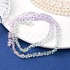 Transparent Baking Paint Glass Bead Strands GLAA-YW0003-17E-2