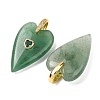 Natural Green Aventurine Pendants GG-CBA51ED-03G-10-3