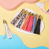 PU Imitation Leather Tassel Pendants FIND-TA0005-07B-4