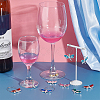 DIY Dragonfly Wine Glass Charms Making Kit DIY-UN0004-68-2