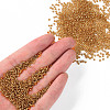 Goldenrod Round 11/0 Grade A Transparent Glass Seed Beads X-SEED-Q007-F31-4