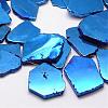 Electroplated Natural Agate Beads Strands G-K109-05-F-2