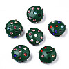 Polymer Clay Rhinestone Beads RB-S056-27E-1