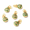 Zinc Alloy Enamel Pendants PALLOY-M210-01G-01-1