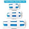 3Pcs 3 Style Adjustable Sponge & Aluminum Alloy Finger Fracture Fixation Splint AJEW-GF0003-85-2